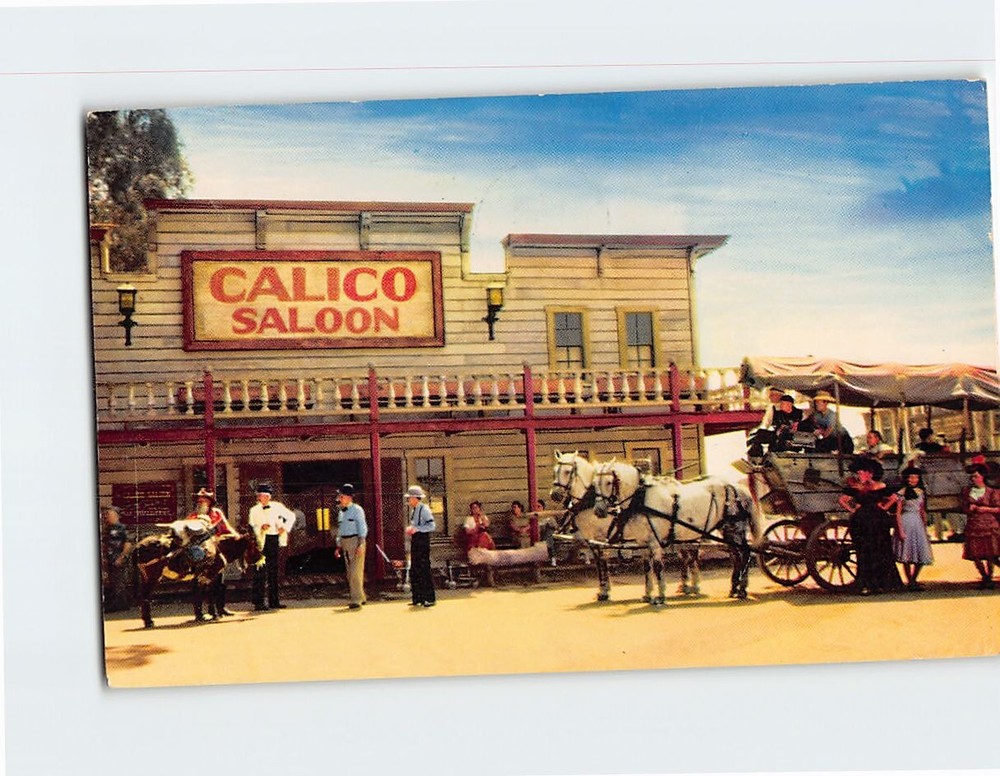 Postcard Calico Saloon Knott's Berry Farm Ghost Town California USA