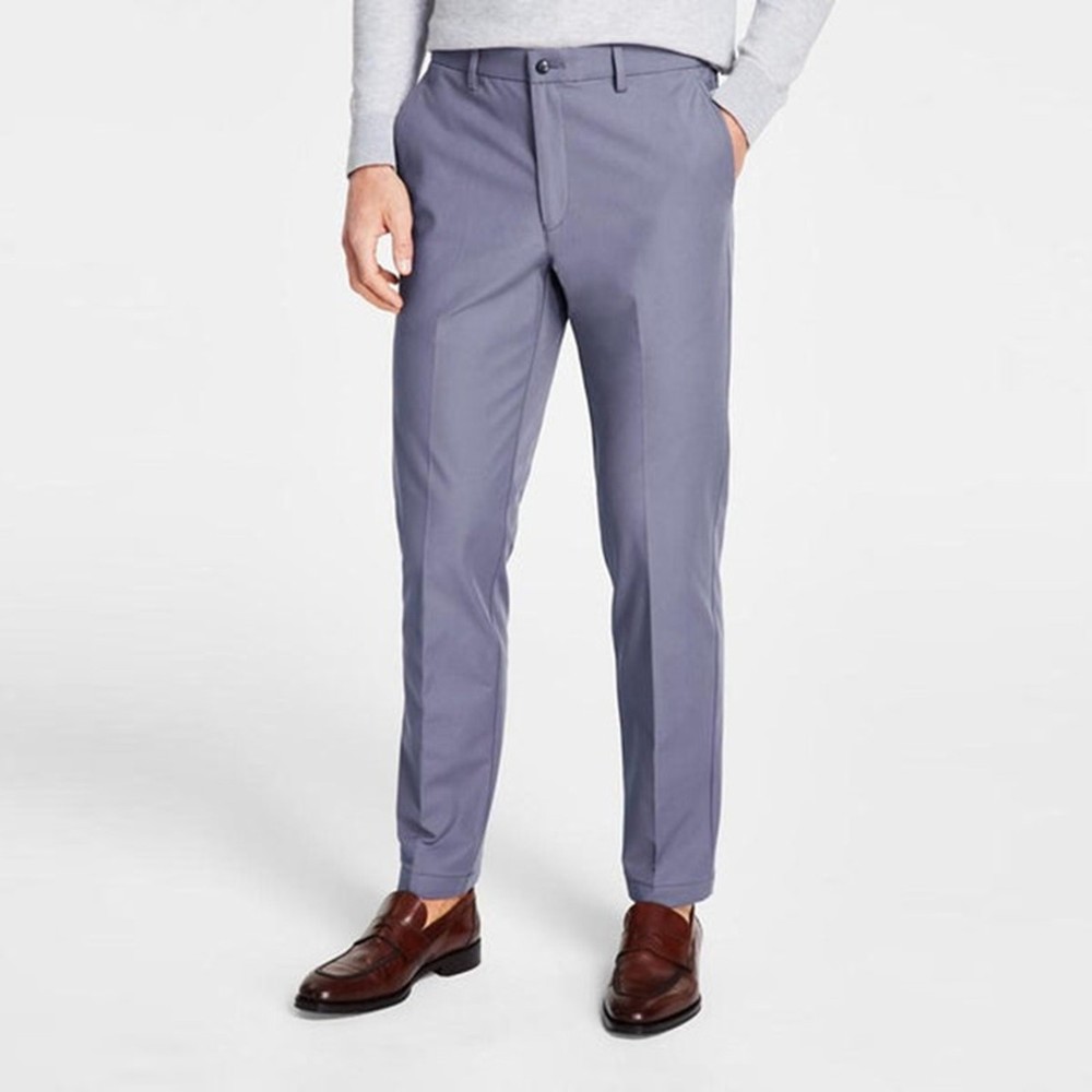 Michael Kors Men's Ash Blue Stretch Cotton Major Classic Dress Pants Size 40x30