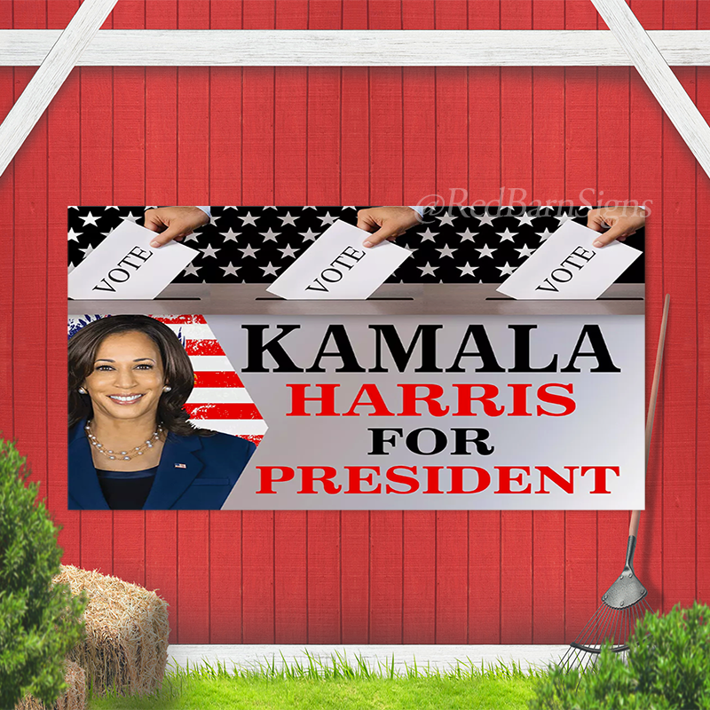 Vote Kamala Harris For President 2024 Presidential Election Banner