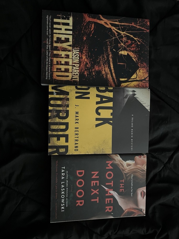 The Mother Next Door, They Feed, Back on Murder Paperback Mystery Thriller lot