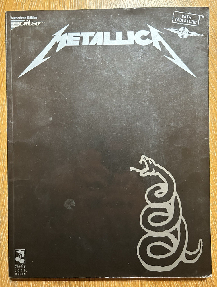 Metallica Black Album Guitar Tab Song book with 12 Hits