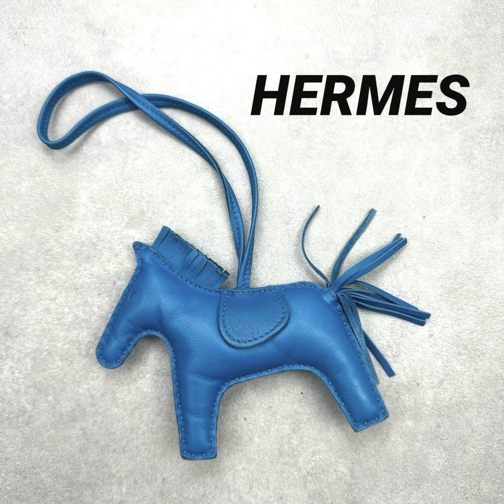 Hermes Rodeo Charm Pm Blue Zanzibar