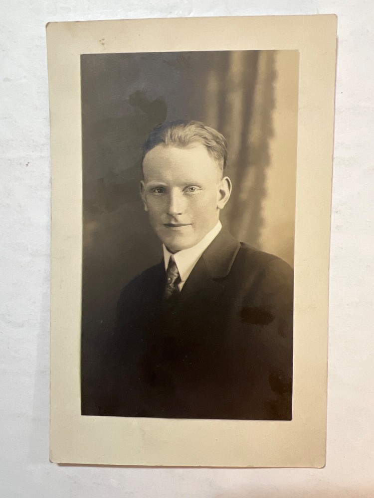 VTG RPPC Photo Postcard Handsome Male Gay Interest