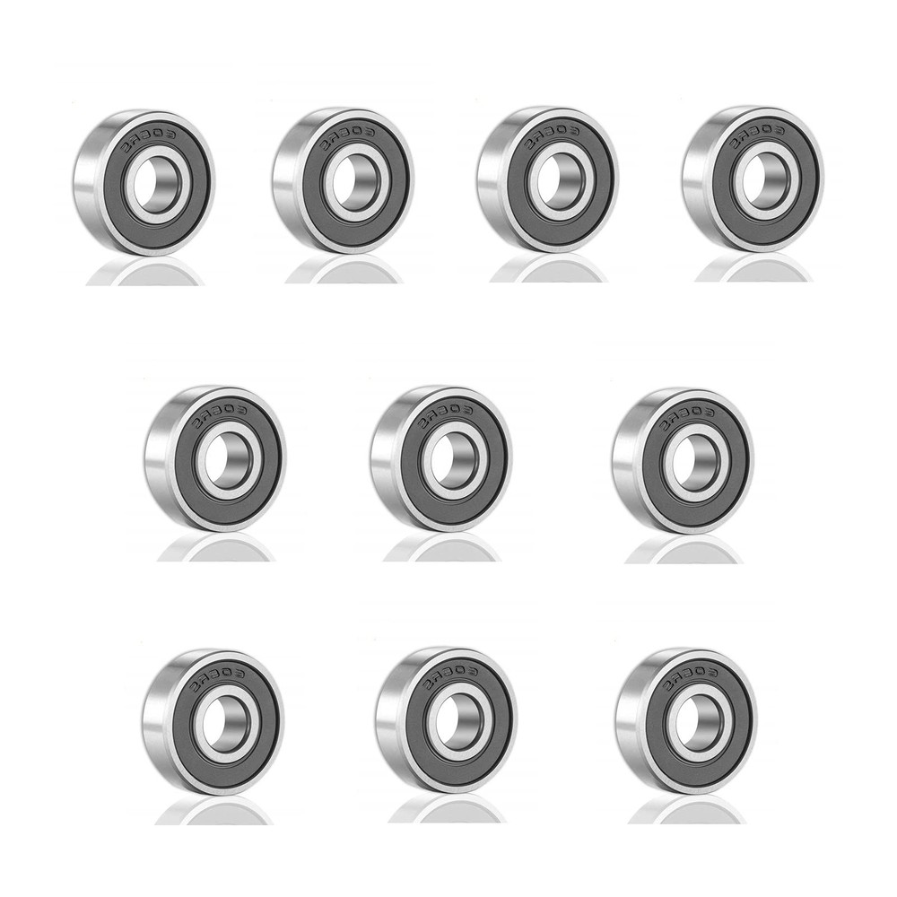 ［10 Pack］ 608 2RS Ball Bearings – Bearing Steel and Double Rubber Sealed Miniatu