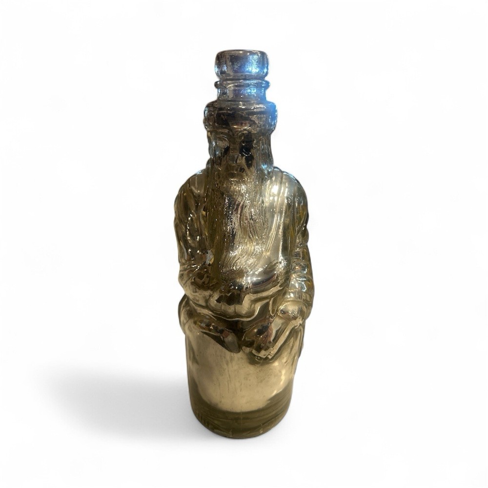 Vintage Silver Poland Springs Moses bottle Hiram Ricker & son’s decanter rare