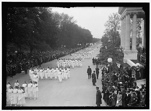 American Red Cross Dedication New York NY 1917 Nurses Parade Motor Corps