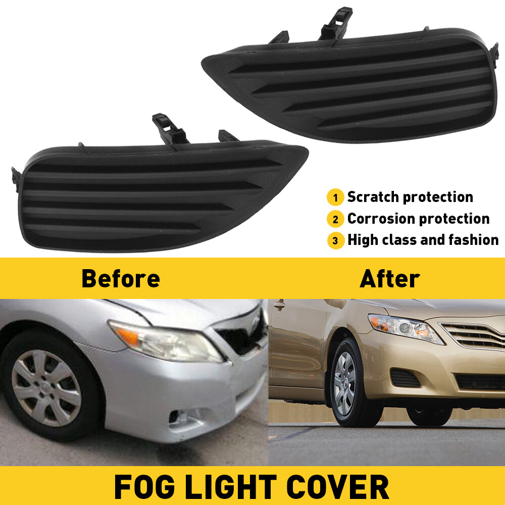 2010-2011 Toyota Camry Fog Light Cover Insert Pair - Left & Right Set