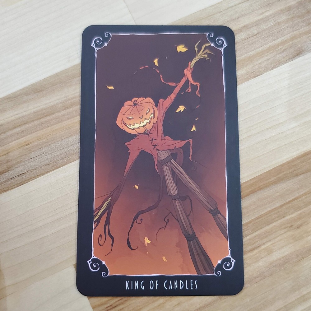 Nightmare Before Christmas King of Candles Tarot Card