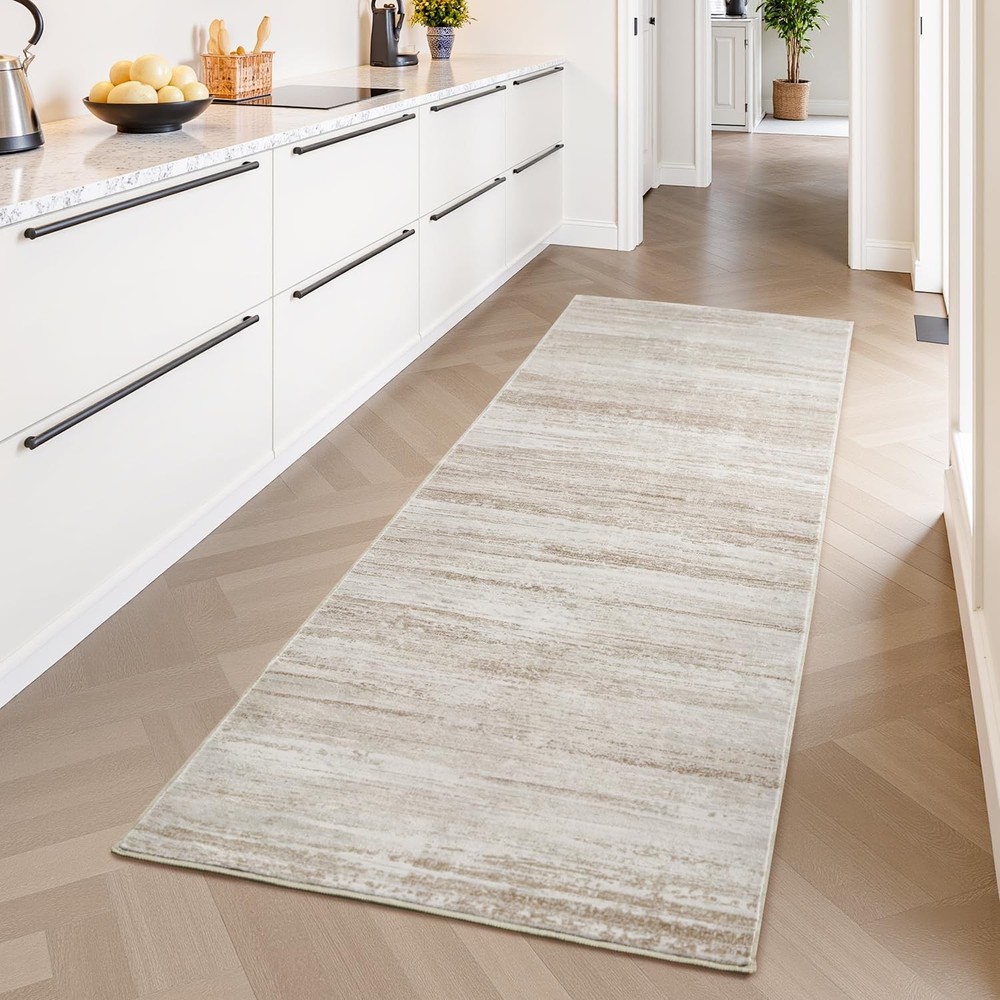 Modern Abstract 2x8 Washable Runner Rug - Ultra Soft Non-Slip Hallway Carpet-image