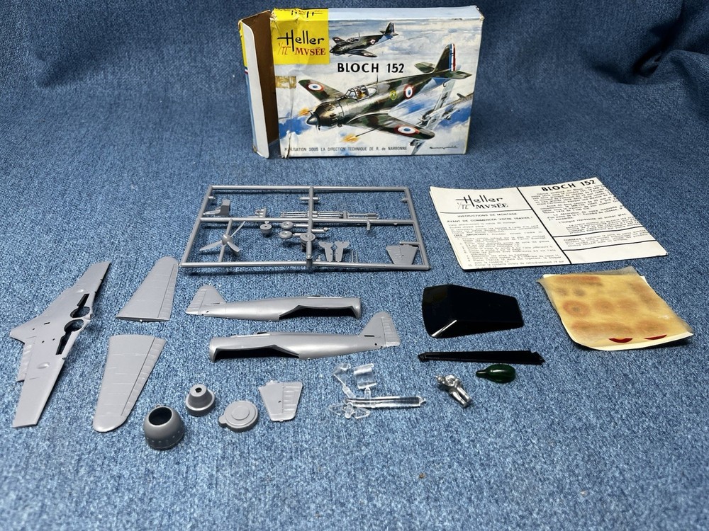 Heller Aircraft Model Kit 1/72 Scale Bloch 152 Complete Kit