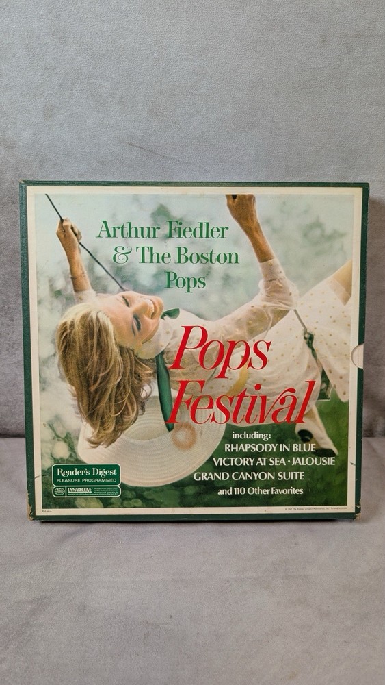 Arthur Fiedler Boston Pops Pops Festival Reader's Digest Vinyl Box Set