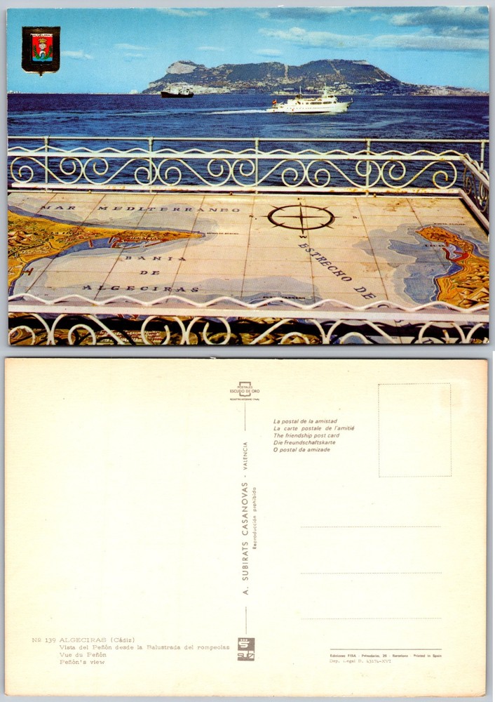 Continental Algeciras Spain Maritime View Postcard