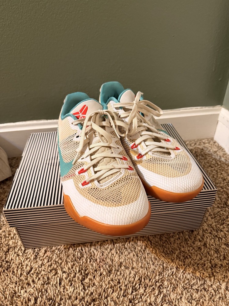 Nike Kobe 11 EM Low Summer 2016 Miami White Teal Men's 11.5