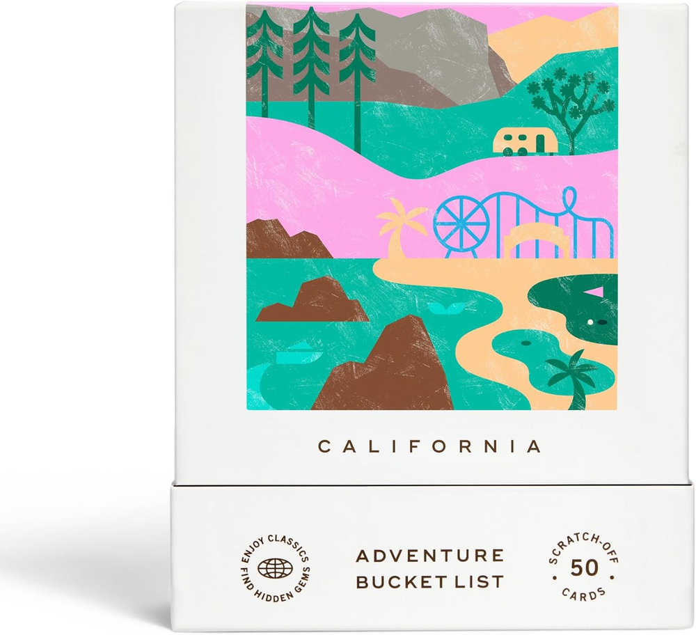 California Adventure Bucket List: 50 Scratch-Off Cards for Outdoor Activities, T