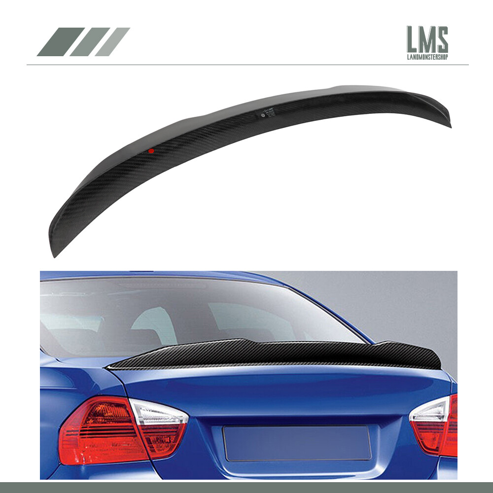 Fits 2006-2011 BMW E90 3-Series M3 Sedan Carbon Fiber PSM Rear Spoiler