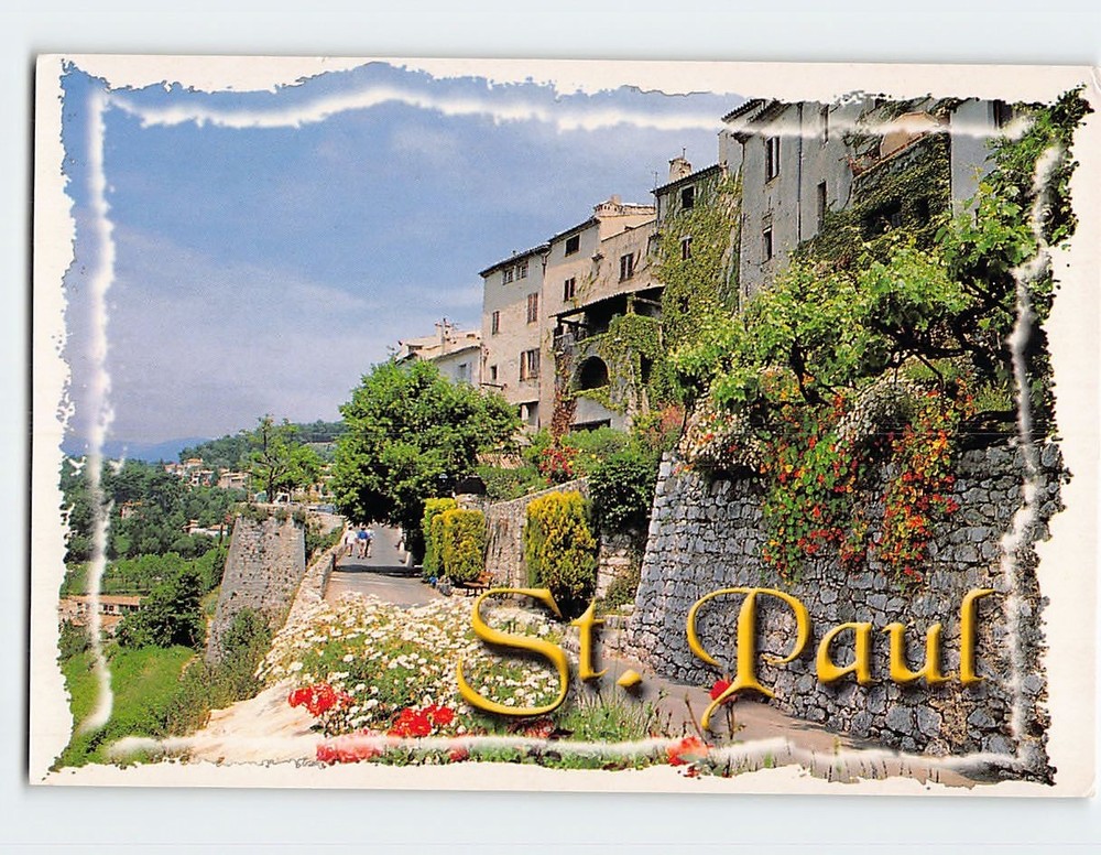 Postcard Le Remparts Saint Paul de Vence France
