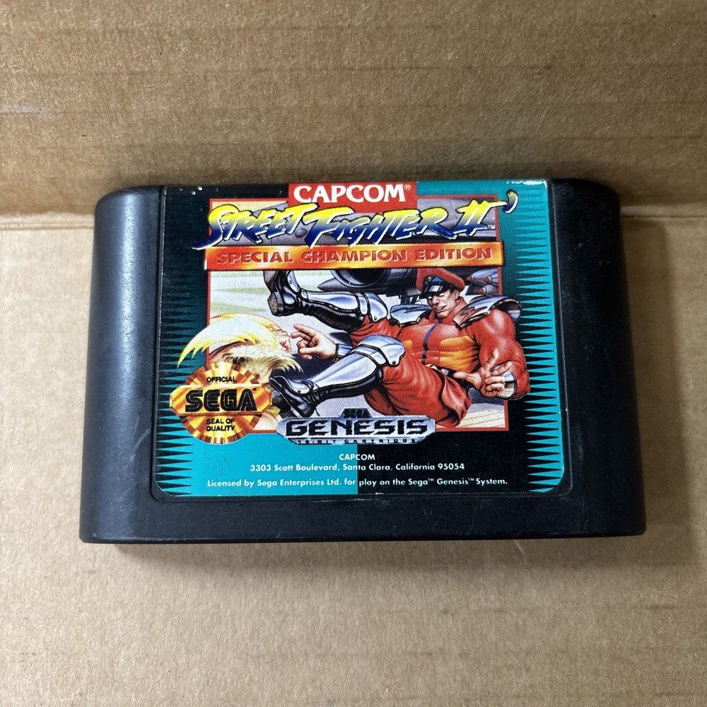 Street Fighter II 2: Special Champion Edition Sega Genesis Authentic Game