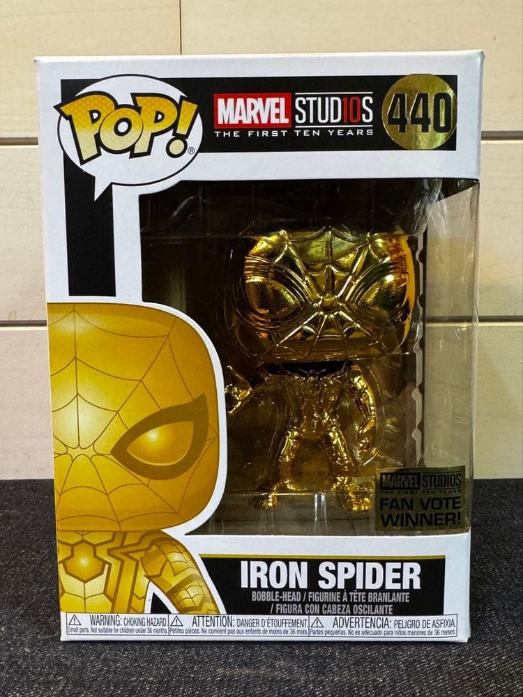 Funko Pop Iron Spider 440 Gold #aa6d59
