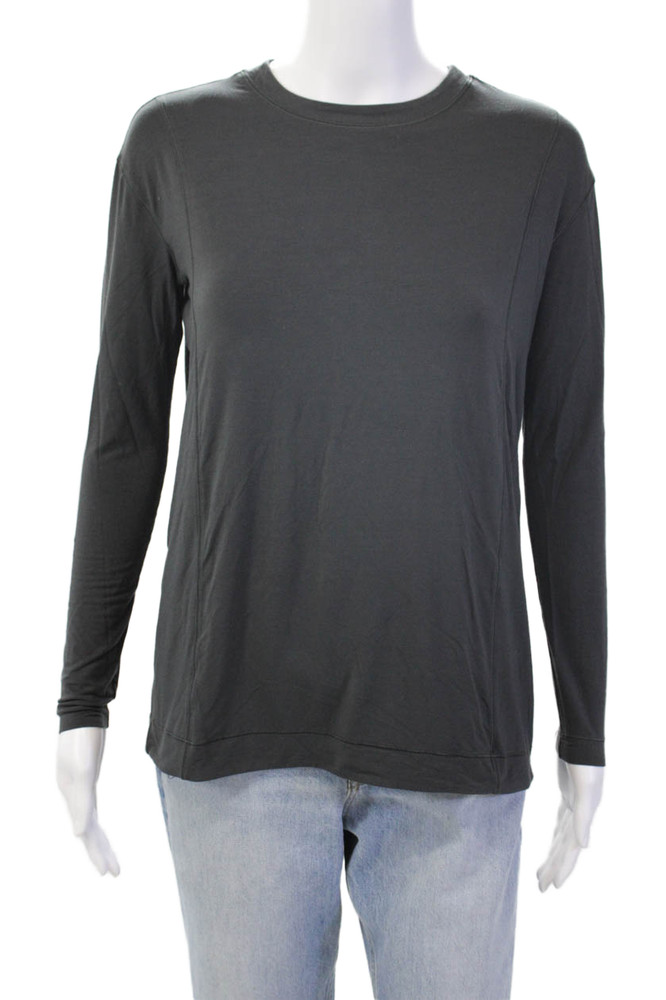 Lululemon Womens Textured Long Sleeve High Neck Lined Top Gray Size SFree Shipping in US $100+ Orders | $6.95 Orders Below