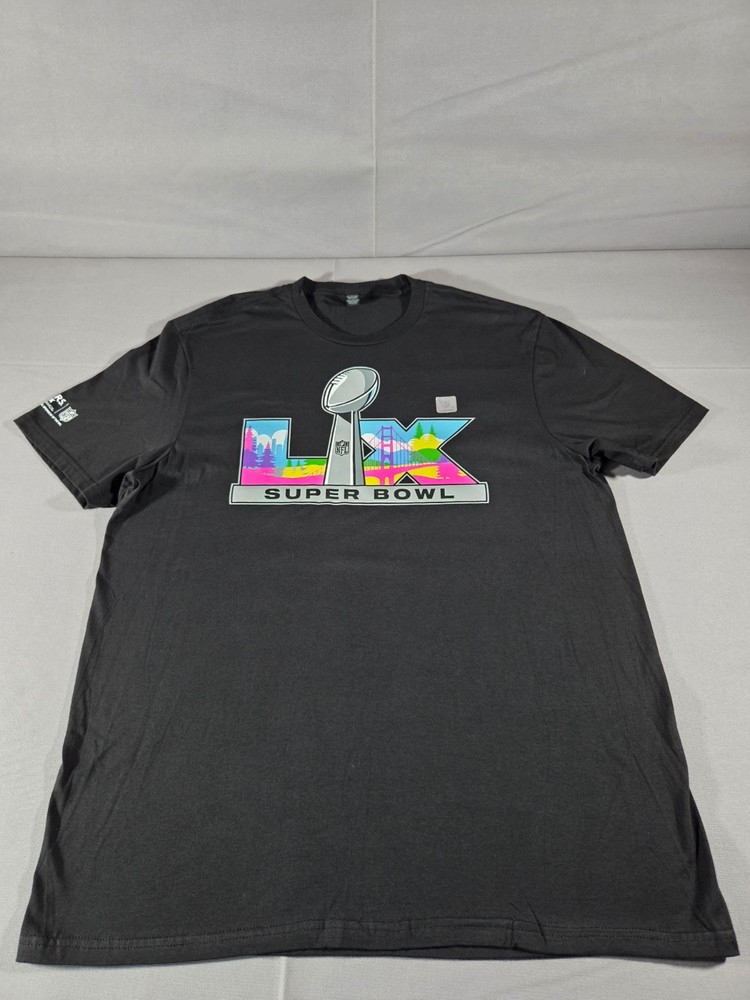 Super Bowl LIX T Shirt Mens XL Black NFL Caesars Sportsbook San Francisco
