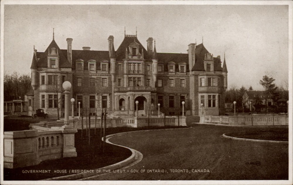 Government House Residence Lieutenant Governor Toronto ON Canada postcard s553