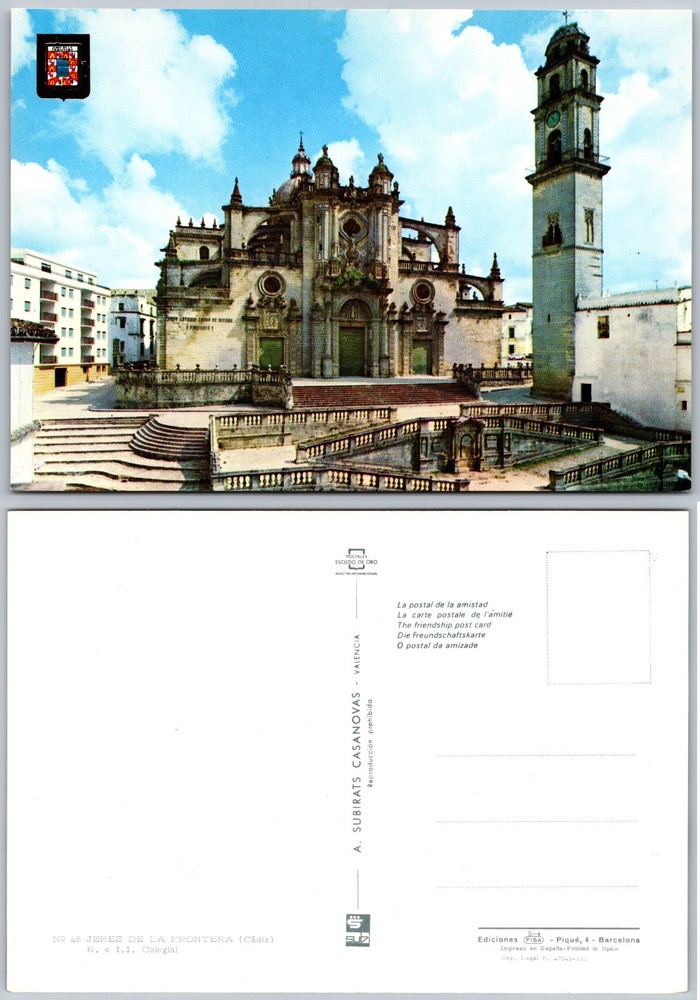 Continental Jerez De La Frontera Cathedral Postcard
