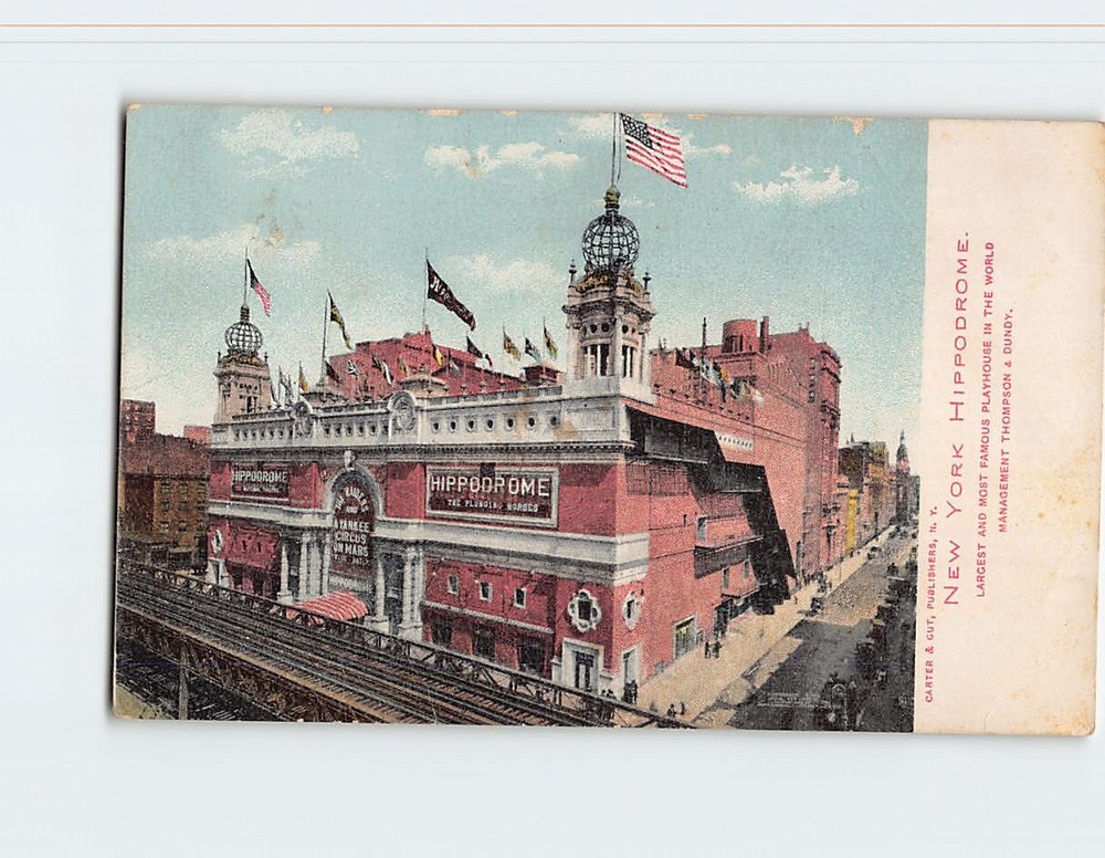 Postcard New York Hippodrome New York USA