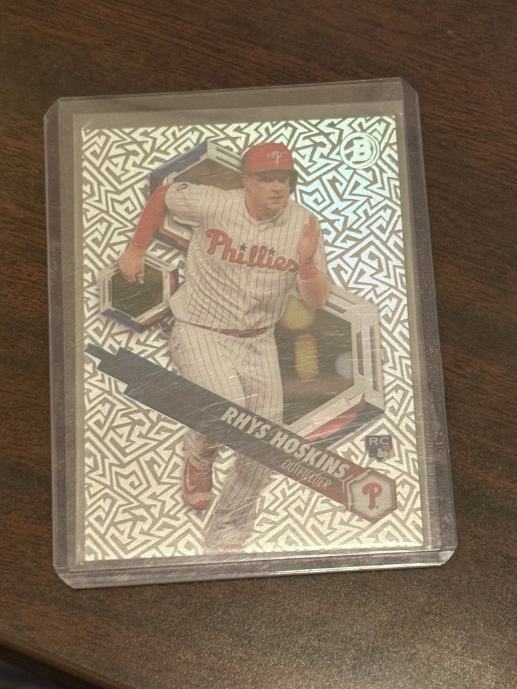 2018 Topps High Tek Rhys Hoskins HT-RH Rookie Pattern 3 Jagged Maze Phillies