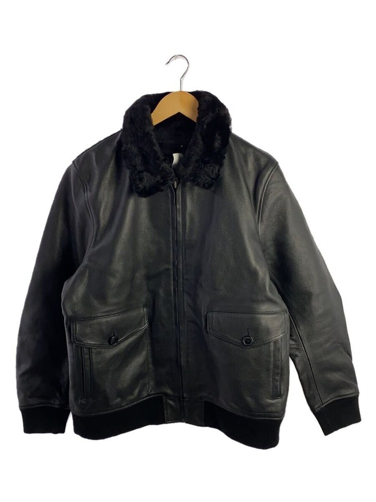 Liugoo Leather Blouson Jacket 3L Black 1306