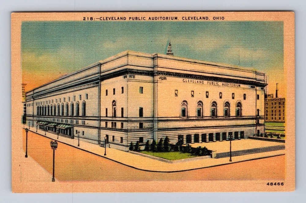 Cleveland OH-Ohio, Cleveland Public Auditorium, Antique, Vintage Postcard