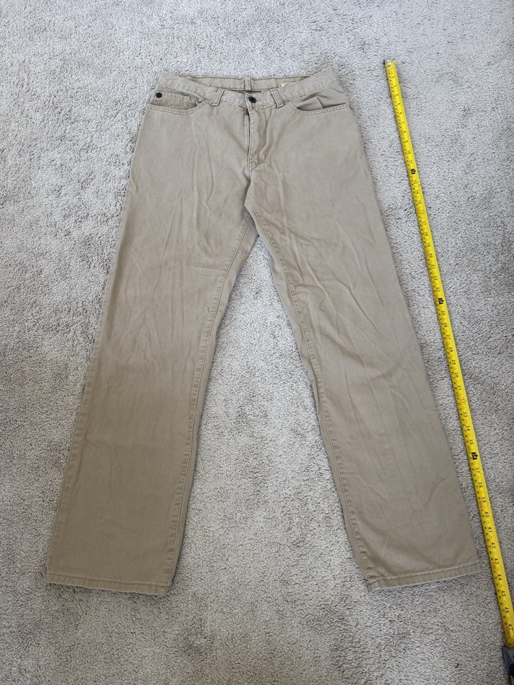 Timberland Mens 32x30 Beige Chino Pants Straight Fit Cotton Casual Work