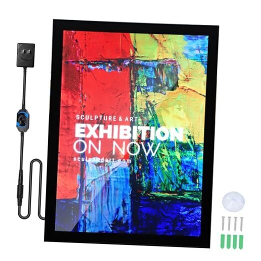 Led Movie Poster Frame Photo Frame LED Light Box Display Sign Holder 27