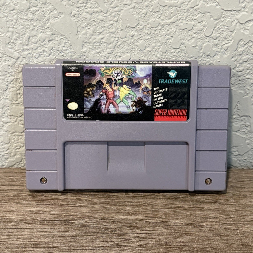 Battletoads & Double Dragon Ultimate Team SNES Cartridge Cleaned & Tested