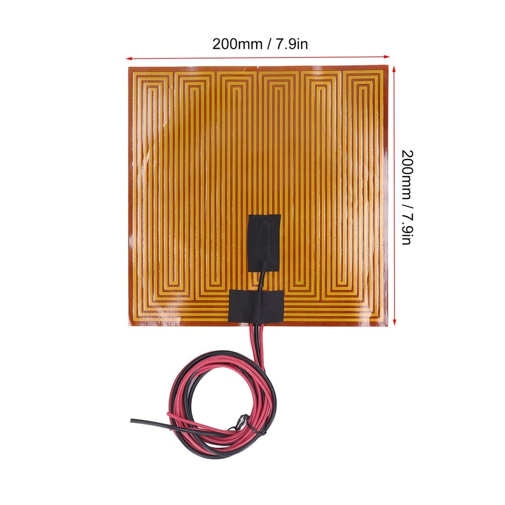 PI Heating Elements Film Flexible 150℃ 7.9 X 7.9in Adhesive Heater Plate