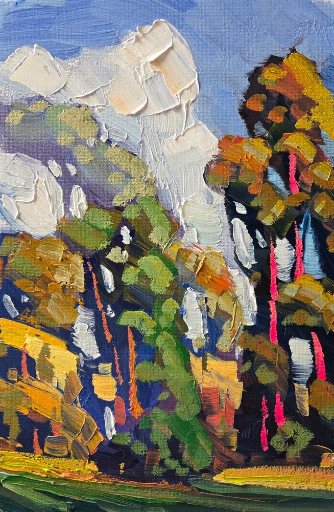 Signed Painting California Impressionism Art Original Western Artist Hawkins