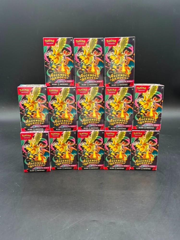 Lot of (13) Pokemon TCG Ascended Heroes ME02.5 Booster Bundles SEALEDPROBSTEIN is actively accepting consignments !!