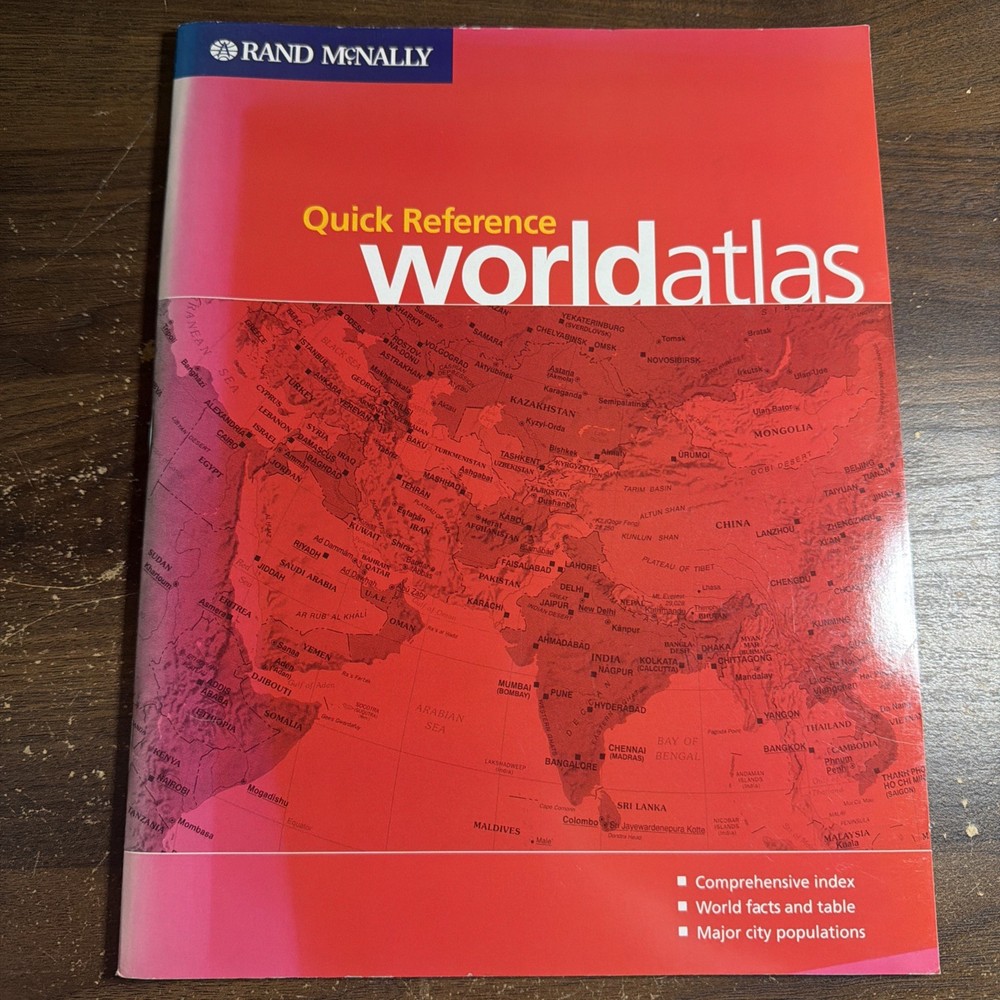 Quick Reference World Atlas by Rand McNally Staff (1996, Trade Paperback)