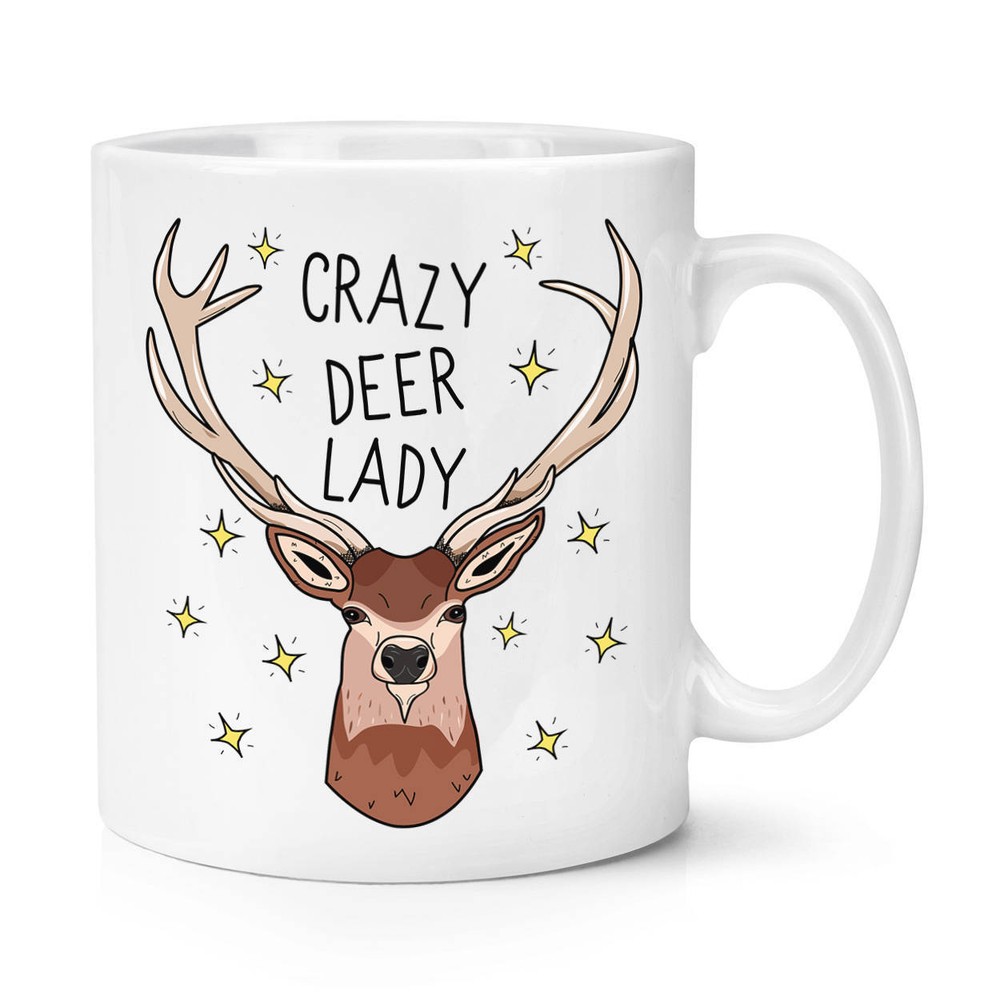 Whimsical Deer Lady Coffee Mug – Charming Ceramic Cup for Tea or Coffee