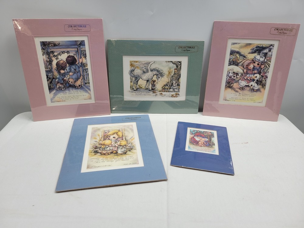 Vintage 1980s Collectibles by Jody Bergsma Adorable Fantasy Art Prints Lot of 5