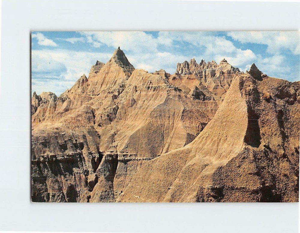 Postcard Looking West on Norbeck Pass Badlands National Monument South Dakota