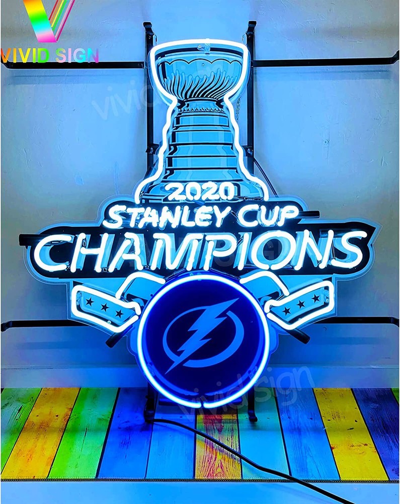 Tampa Bay Lightning 2020 Stanley Cup Lamp Neon Light Sign 24