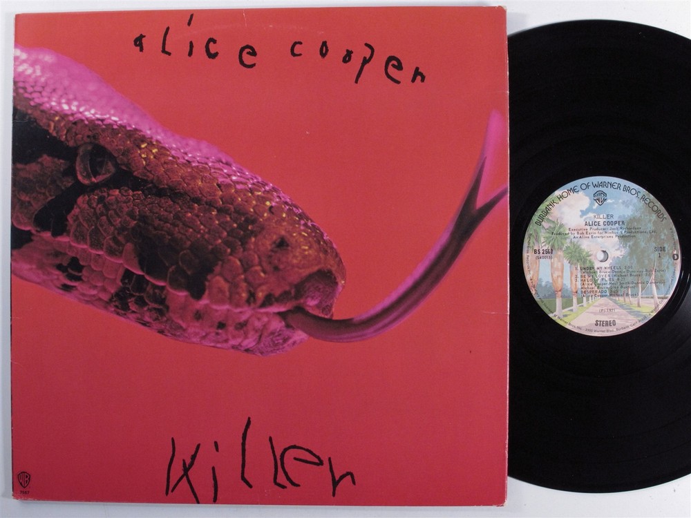 ALICE COOPER Killer WARNER BROS LP VG+ unipak with attached calendar f