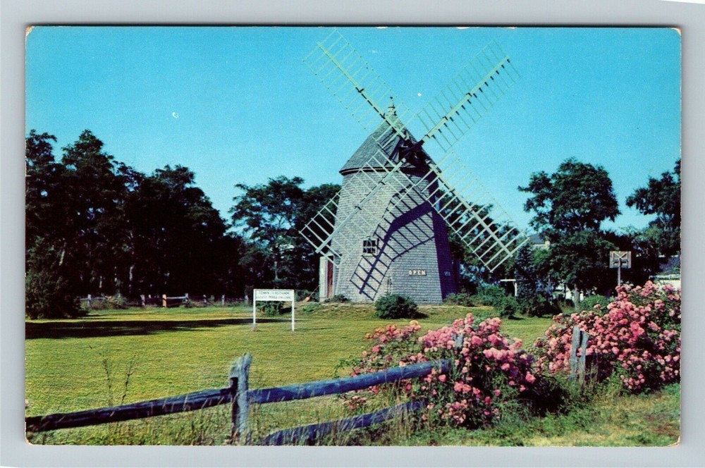 Cape Cod MA-Massachusetts, The Oldest Windmill, Vintage Postcard