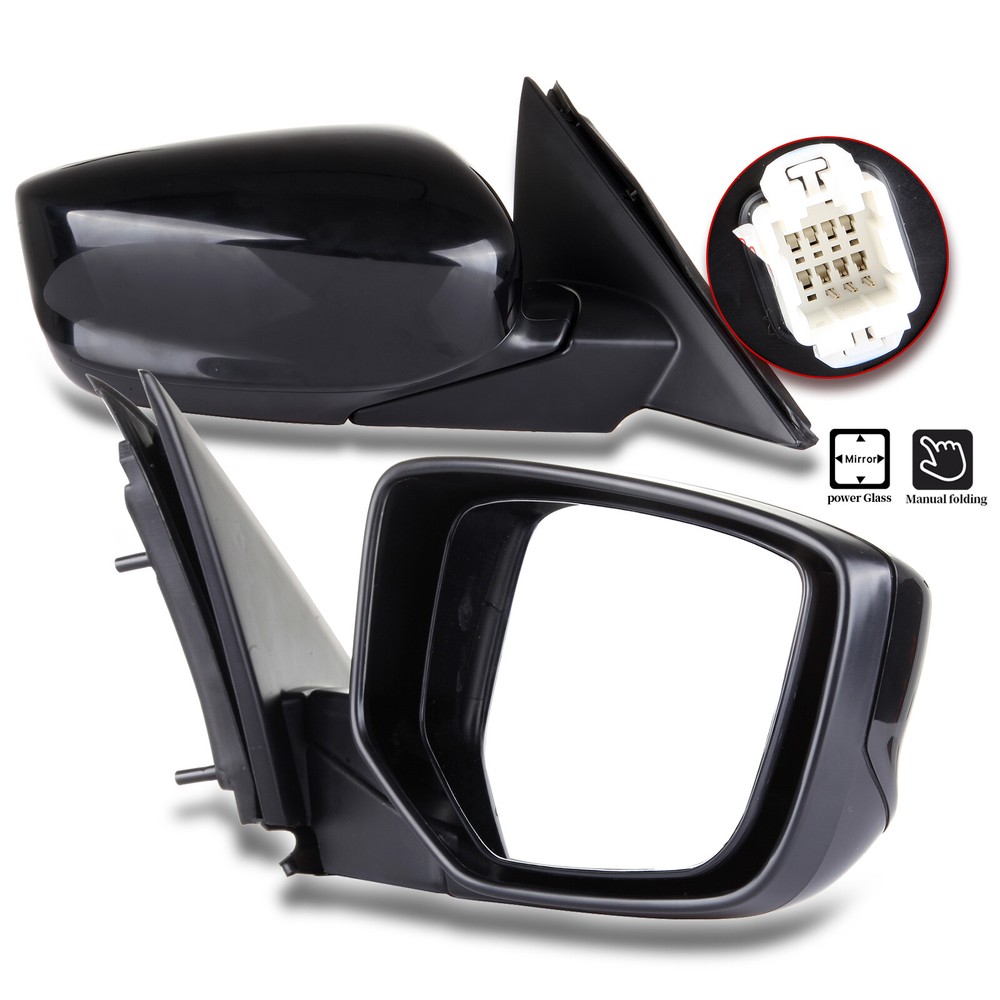 For 2008-2012 Honda Accord Coupe 2-Door Side View Power Mirrors Left+Right Pair