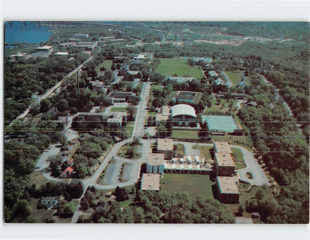 Postcard Aerial View of Connecticut College New London Connecticut USA