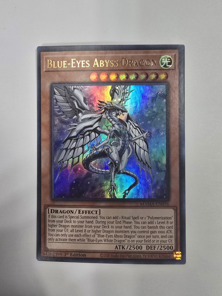 Blue-Eyes Abyss Dragon MAMA-EN056 1st Ed Magnificent Mavens Ultra Rare