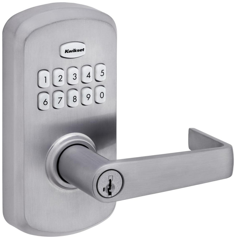 Kwikset 955KNL-S SmartCode 955 Keyless Electronic Deadbolt Entry Leverset in Chrome