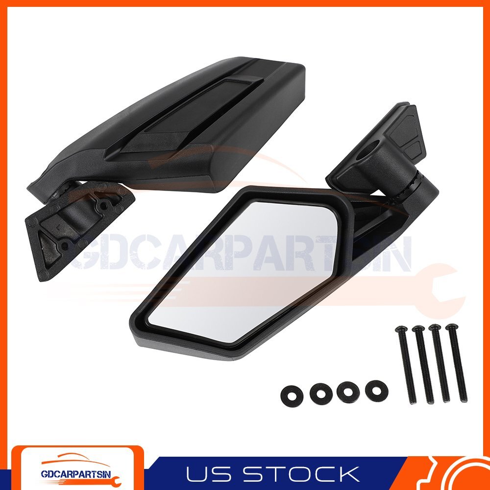 Pair UTV Rear View Racing Side Mirrors For Can Am Maverick X3 Max Turbo R 17-20