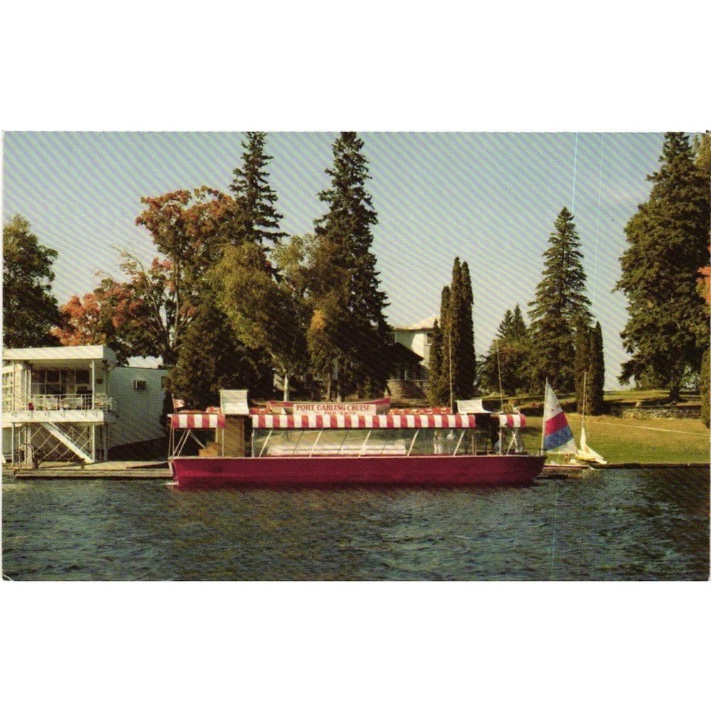Vintage Miss Port Carling Cruise Ship Postcard Ontario Canada Muskoka Unposted