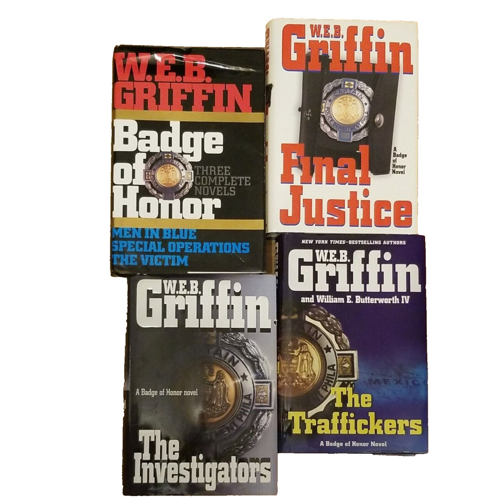 W.E.B. WEB Griffin Badge of Honor Series - All 6 novels - Hardcovers